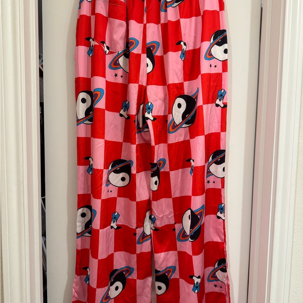 Dressed in LALA Red and Pink Checkered Pants
